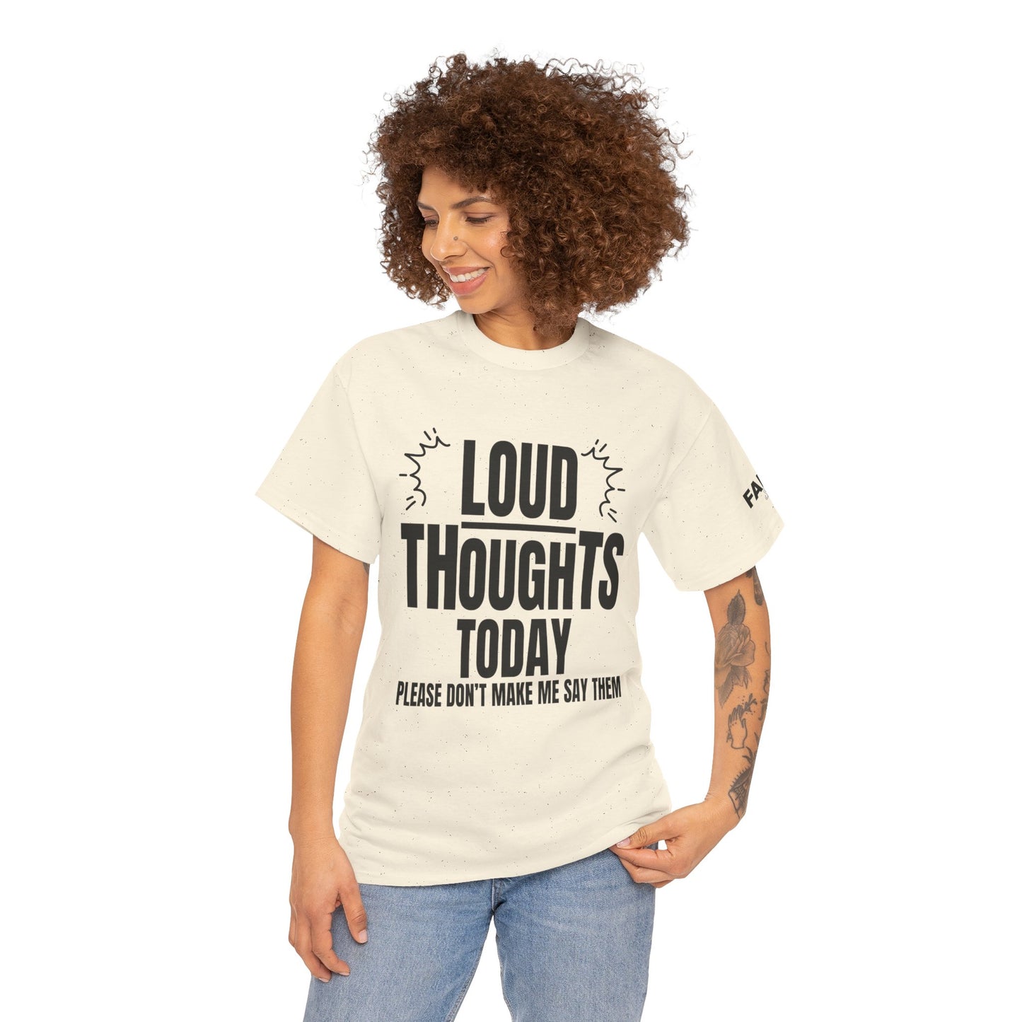 FaithStyles Loud Thoughts Today T-Shirt — Funny Mental Health Graphic Tee