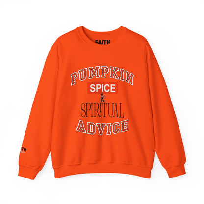 Cozy Pumpkin Spice Sweatshirt, Fall Sweatshirt, Spiritual Advice Crewneck, Autumn Fashion, Thanksgiving Gift, Unisex Sweater