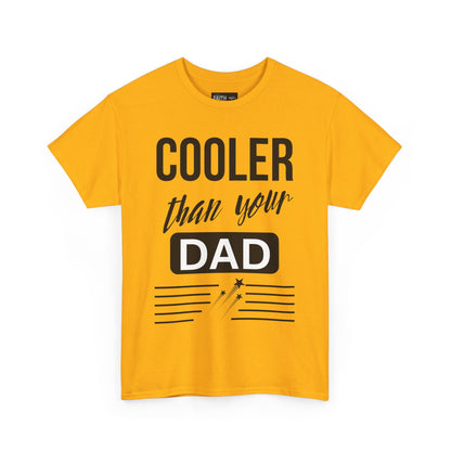 Cooler Than Your Dad Tee - Funny Gift for Dads, Unisex Cotton T-Shirt, Father's Day, Birthday, Casual Wear, Gift for Him, Dad Humor