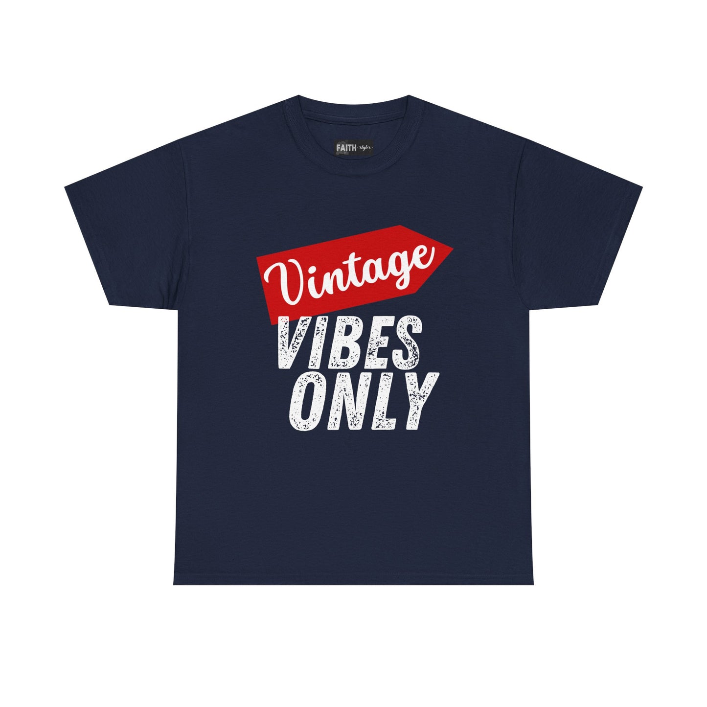 Vintage Vibes Only Unisex Heavy Cotton Tee, Retro T-Shirt, Trendy Gift for Him/Her, Casual Wear, Music Festival Outfit