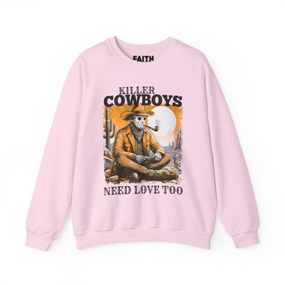 Killer Cowboys Graphic Sweatshirt, Cozy Unisex Pullover, Great for Cowboy Fans