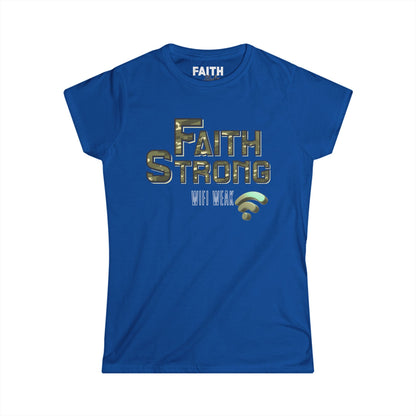 Faith Strong Women's Tee - Inspirational T-Shirt for Believers, Casual Top, Fitness Wear, Gift for Faith, Everyday Style