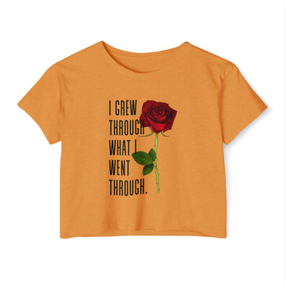 Empowering Women's Festival Crop Top, Inspirational Shirt, Gift for Her, Summer Fashion, Bohemian Style, Affirmation Tee
