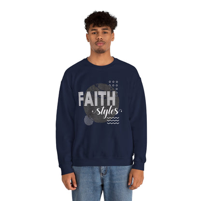 Faith Styles Unisex Heavy Blend™ Crewneck Sweatshirt - Cozy Spiritual Apparel for Everyday Wear, Gift for Friends, Comfort