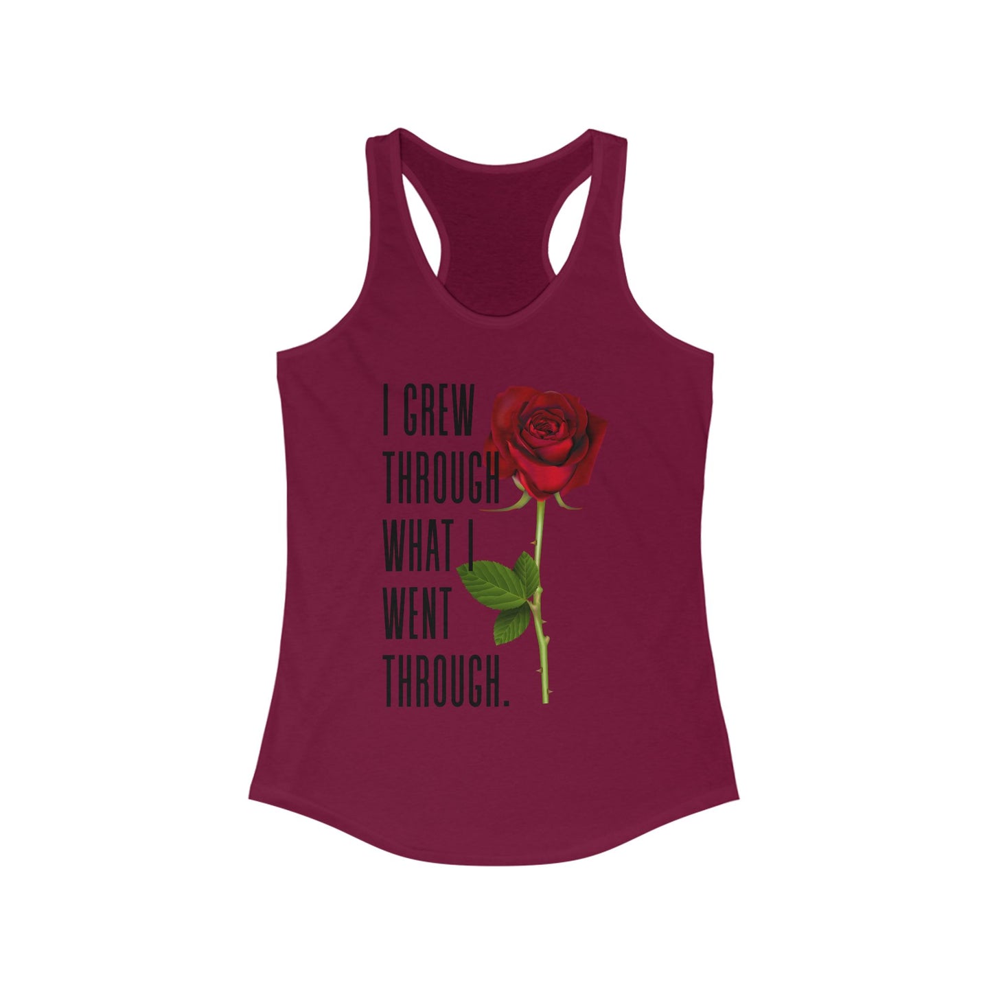 Inspirational Feminine Racerback Tank, Motivational Workout Top, Gift for Her, Casual Summer Tank, Self-Love Gift