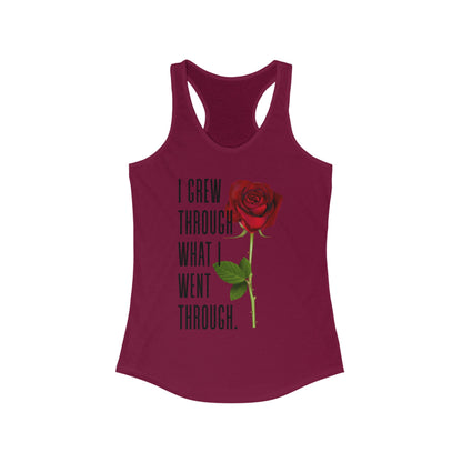 Inspirational Feminine Racerback Tank, Motivational Workout Top, Gift for Her, Casual Summer Tank, Self-Love Gift