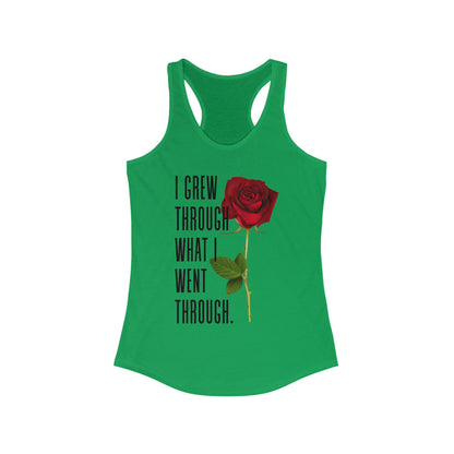 Inspirational Feminine Racerback Tank, Motivational Workout Top, Gift for Her, Casual Summer Tank, Self-Love Gift