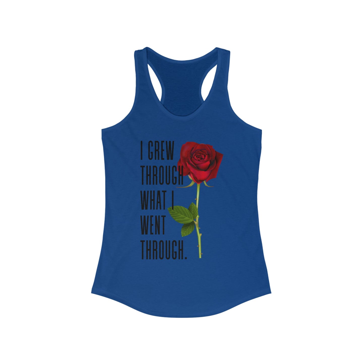 Inspirational Feminine Racerback Tank, Motivational Workout Top, Gift for Her, Casual Summer Tank, Self-Love Gift