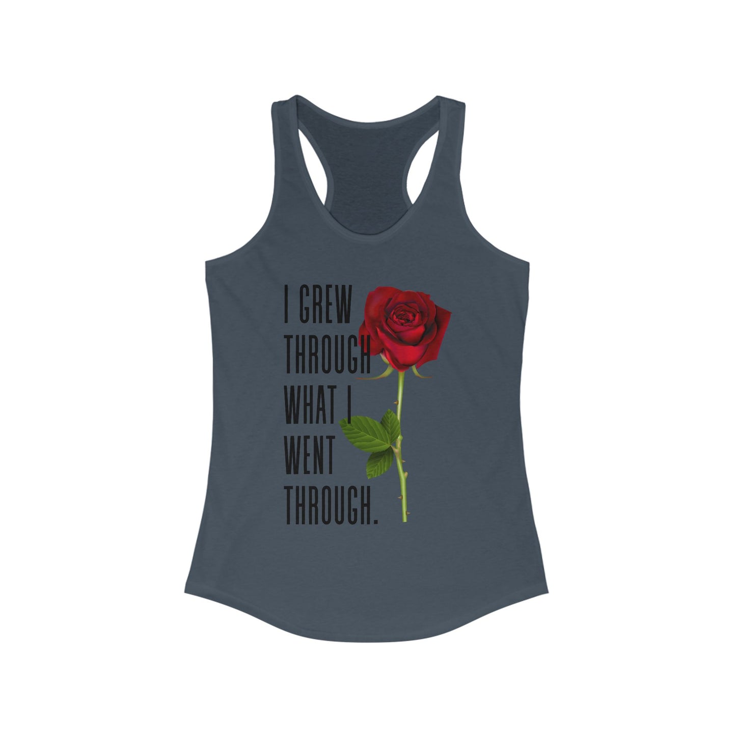 Inspirational Feminine Racerback Tank, Motivational Workout Top, Gift for Her, Casual Summer Tank, Self-Love Gift