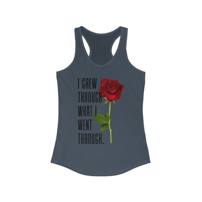Inspirational Feminine Racerback Tank, Motivational Workout Top, Gift for Her, Casual Summer Tank, Self-Love Gift