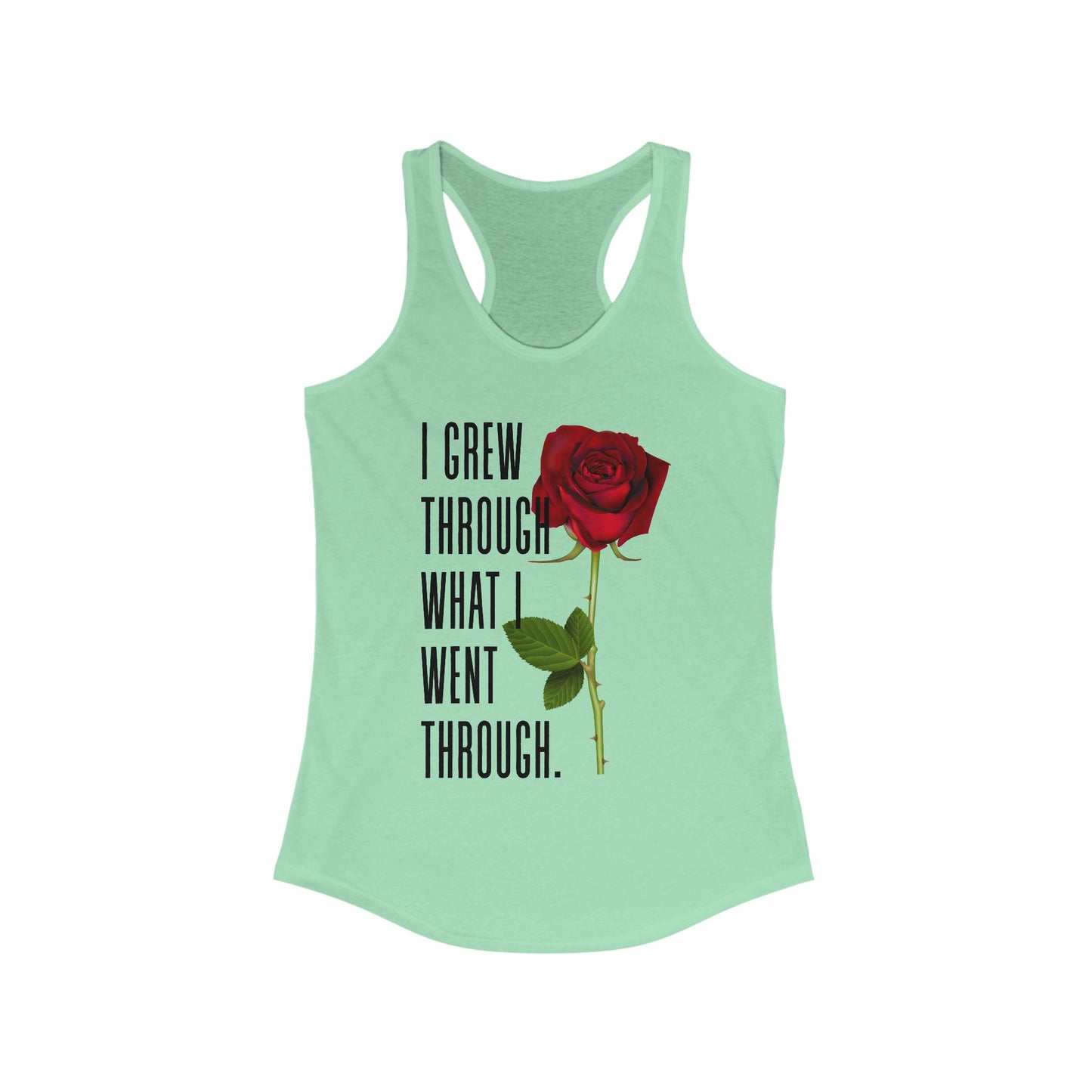 Inspirational Feminine Racerback Tank, Motivational Workout Top, Gift for Her, Casual Summer Tank, Self-Love Gift