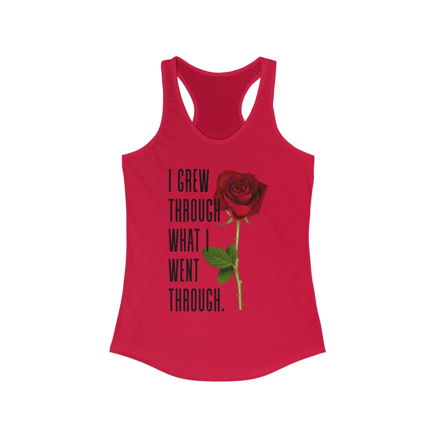 Inspirational Feminine Racerback Tank, Motivational Workout Top, Gift for Her, Casual Summer Tank, Self-Love Gift