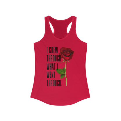 Inspirational Feminine Racerback Tank, Motivational Workout Top, Gift for Her, Casual Summer Tank, Self-Love Gift