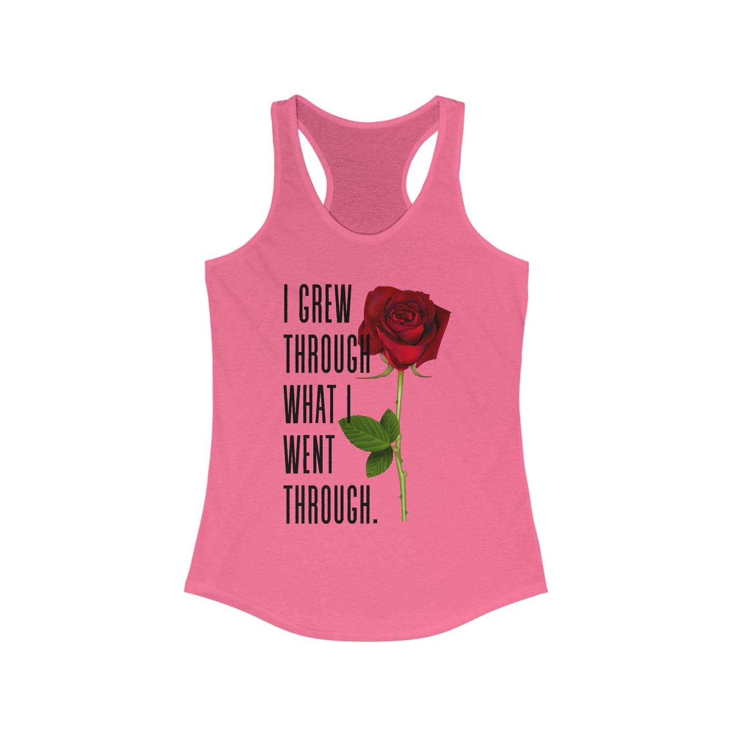 Inspirational Feminine Racerback Tank, Motivational Workout Top, Gift for Her, Casual Summer Tank, Self-Love Gift