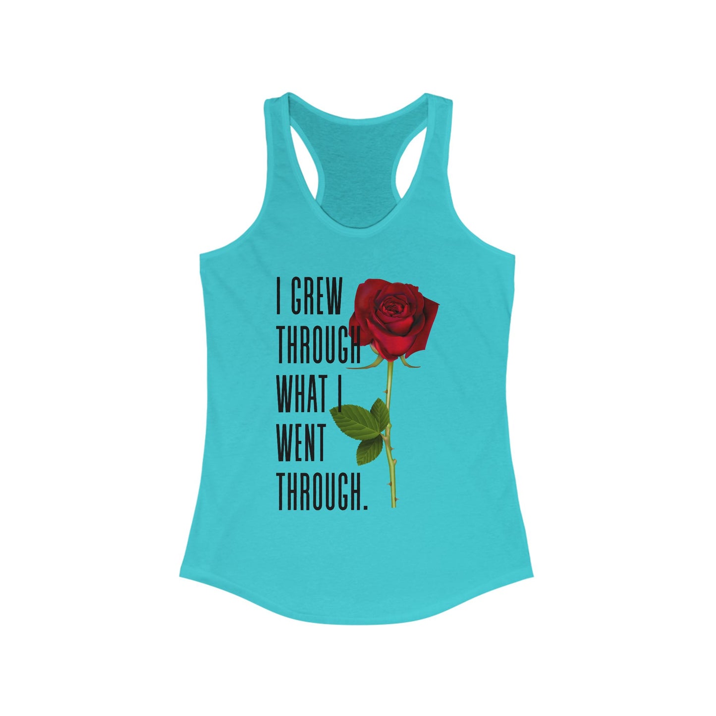 Inspirational Feminine Racerback Tank, Motivational Workout Top, Gift for Her, Casual Summer Tank, Self-Love Gift