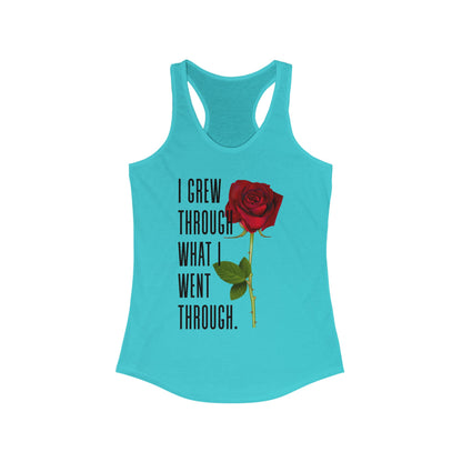 Inspirational Feminine Racerback Tank, Motivational Workout Top, Gift for Her, Casual Summer Tank, Self-Love Gift