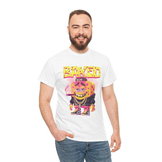 Baked Bob Unisex Heavy Cotton Tee - Fun Graphic Tee for Casual Wear