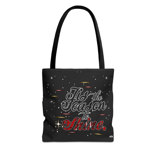 Holiday Tote Bag — 'Tis the Season to Shine Christmas Shopper Tote