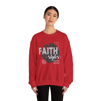 Faith Styles Unisex Heavy Blend™ Crewneck Sweatshirt - Cozy Spiritual Apparel for Everyday Wear, Gift for Friends, Comfort