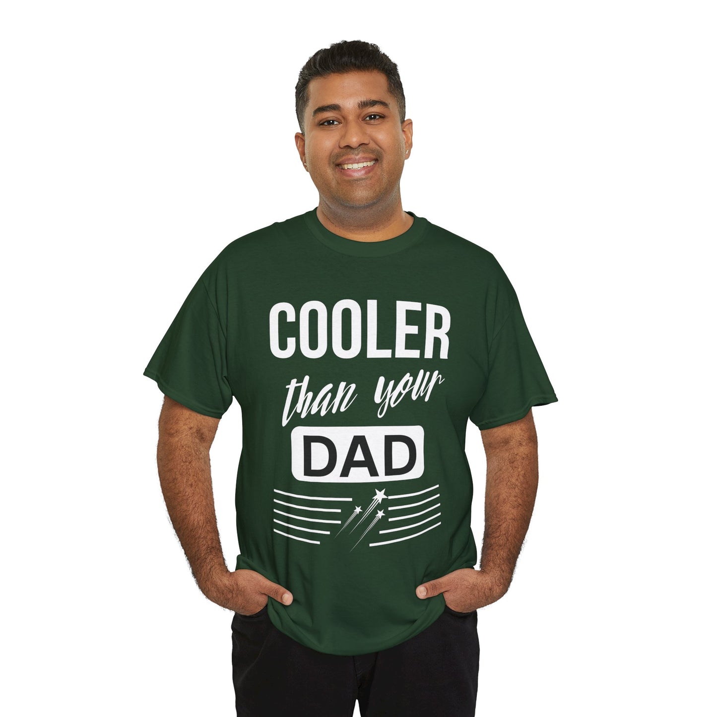 Cooler Than Your Dad Tee - Funny Gift for Dads, Unisex Cotton T-Shirt, Father's Day, Birthday, Casual Wear, Gift for Him, Dad Humor