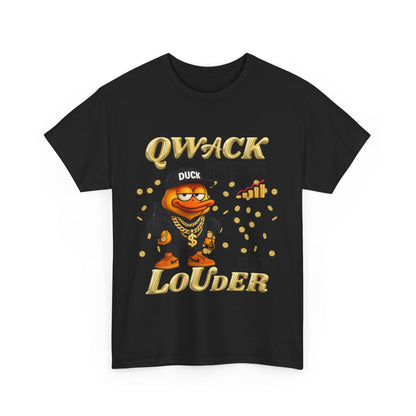 Qwack Different Unisex Heavy Cotton Tee, Fun T-Shirt, Gift for Duck Lovers, Casual Wear, Streetwear Style, Summer Vibes