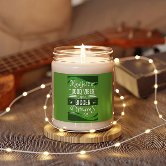 "MANIFESTING GOOD VIBES" Scented Soy Candle, 9oz