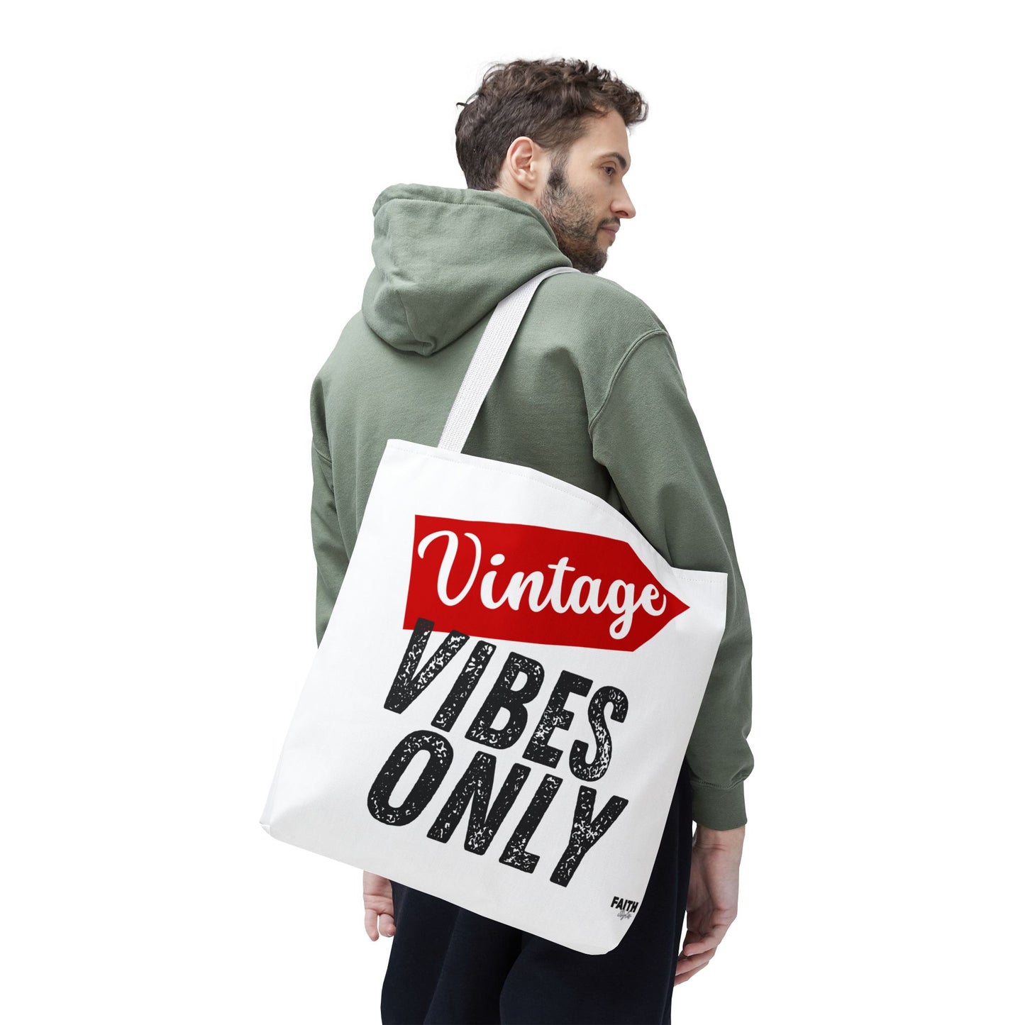 FaithStyles Vintage Vibes Only Tote Bag