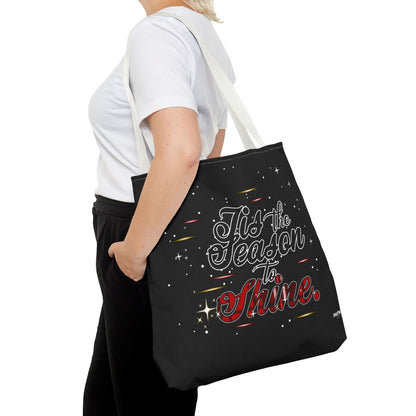 Holiday Tote Bag — 'Tis the Season to Shine Christmas Shopper Tote