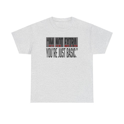 Funny Quote Male Heavy Cotton Tee, Casual T-Shirt for Everyday Wear, Gift for Friends, Birthday Gift, Trendy Statement Shirt