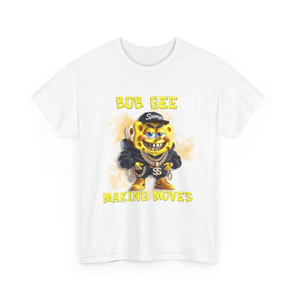 Bob Gee Making Moves Unisex Heavy Cotton Tee - Fun Graphic Tee for Streetwear Enthusiasts