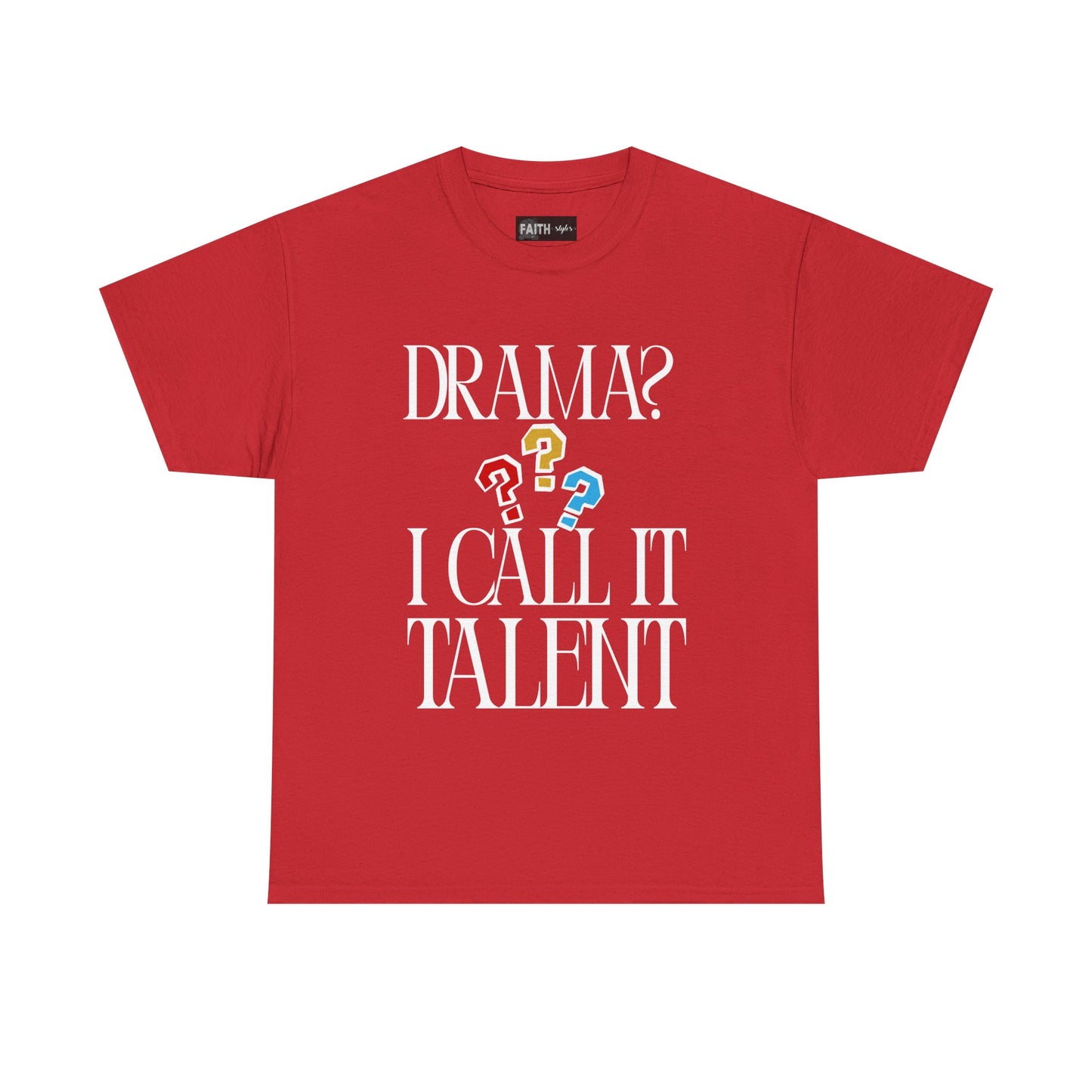 Drama Talent Unisex Heavy Cotton Tee, Funny Graphic Tee, Gift for Actors, Quirky Tee for Drama Lovers, Casual Wear, Gift for Friends