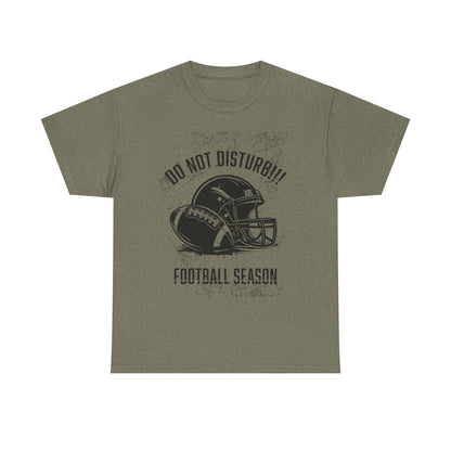 Football Season Do Not Disturb Tee, Male's Cotton Shirt, Sports Fan Gift, Game Day Apparel, Casual Wear, Football Lovers
