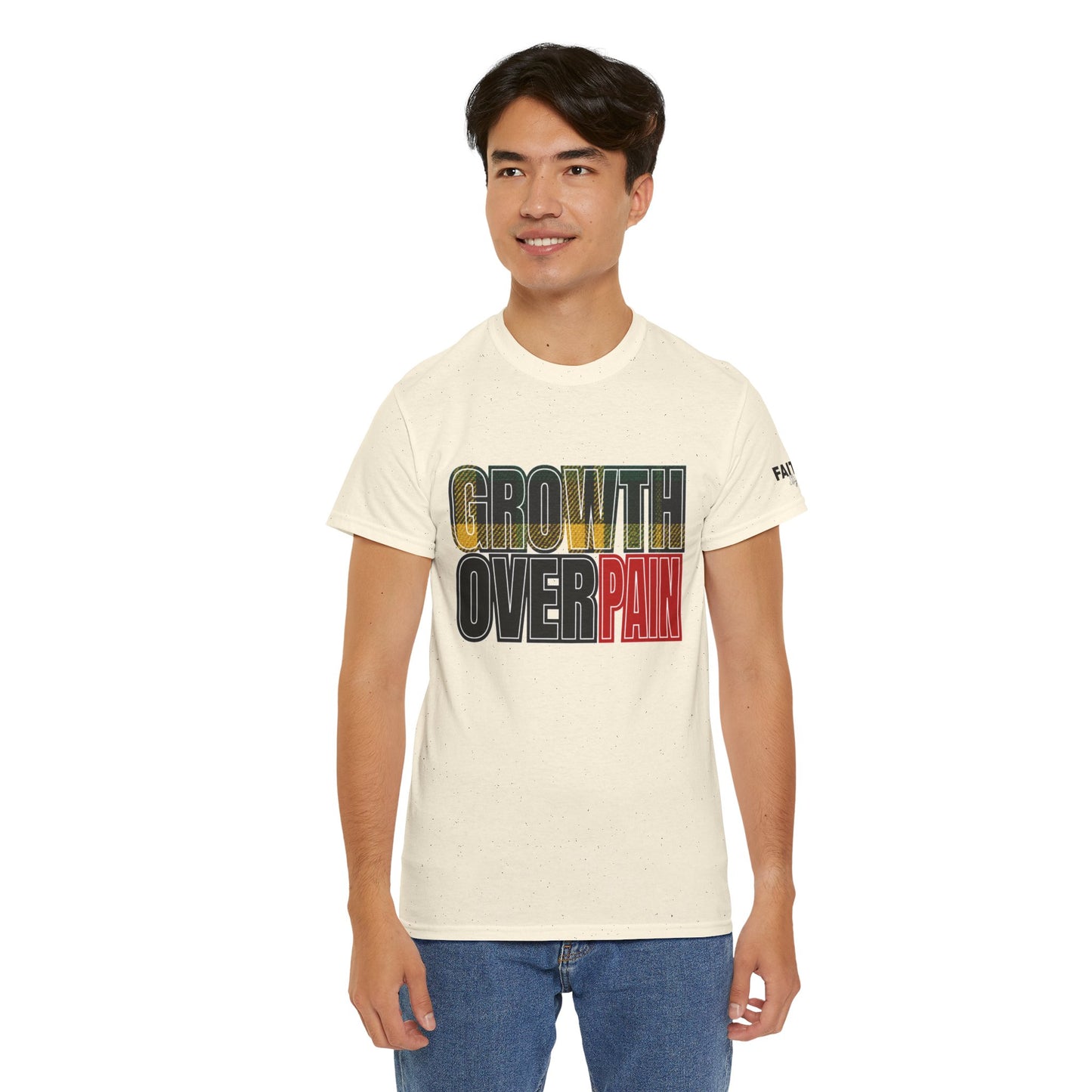 FaithStyles Growth Over Pain T‑Shirt — Motivational Graphic Tee