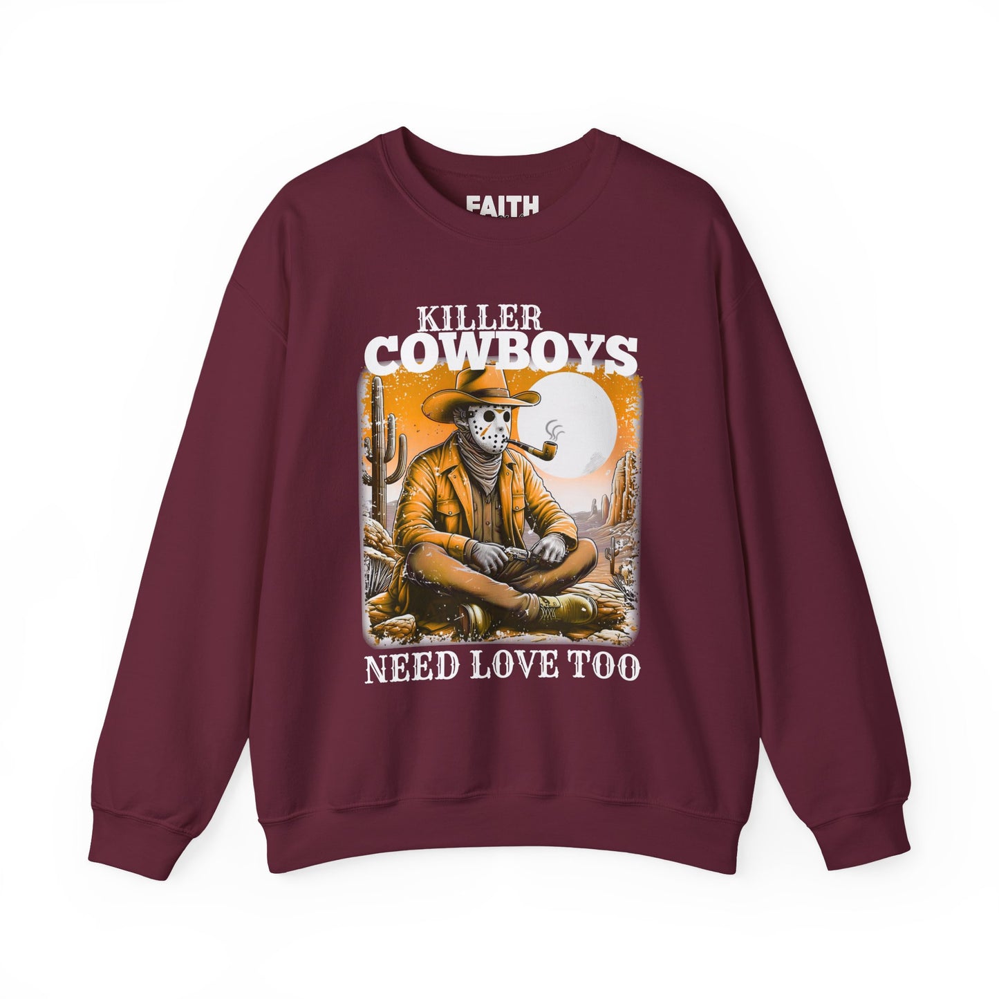 Killer Cowboys Graphic Sweatshirt, Cozy Unisex Pullover, Great for Cowboy Fans