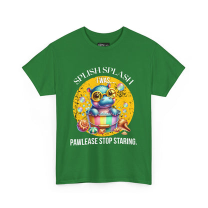 Splash Splash Frog Tee, Cute Animal Shirt, Fun Graphic T-Shirt, Summer Vibes Apparel, Gifts for Animal Lovers, Unisex Cotton Tee