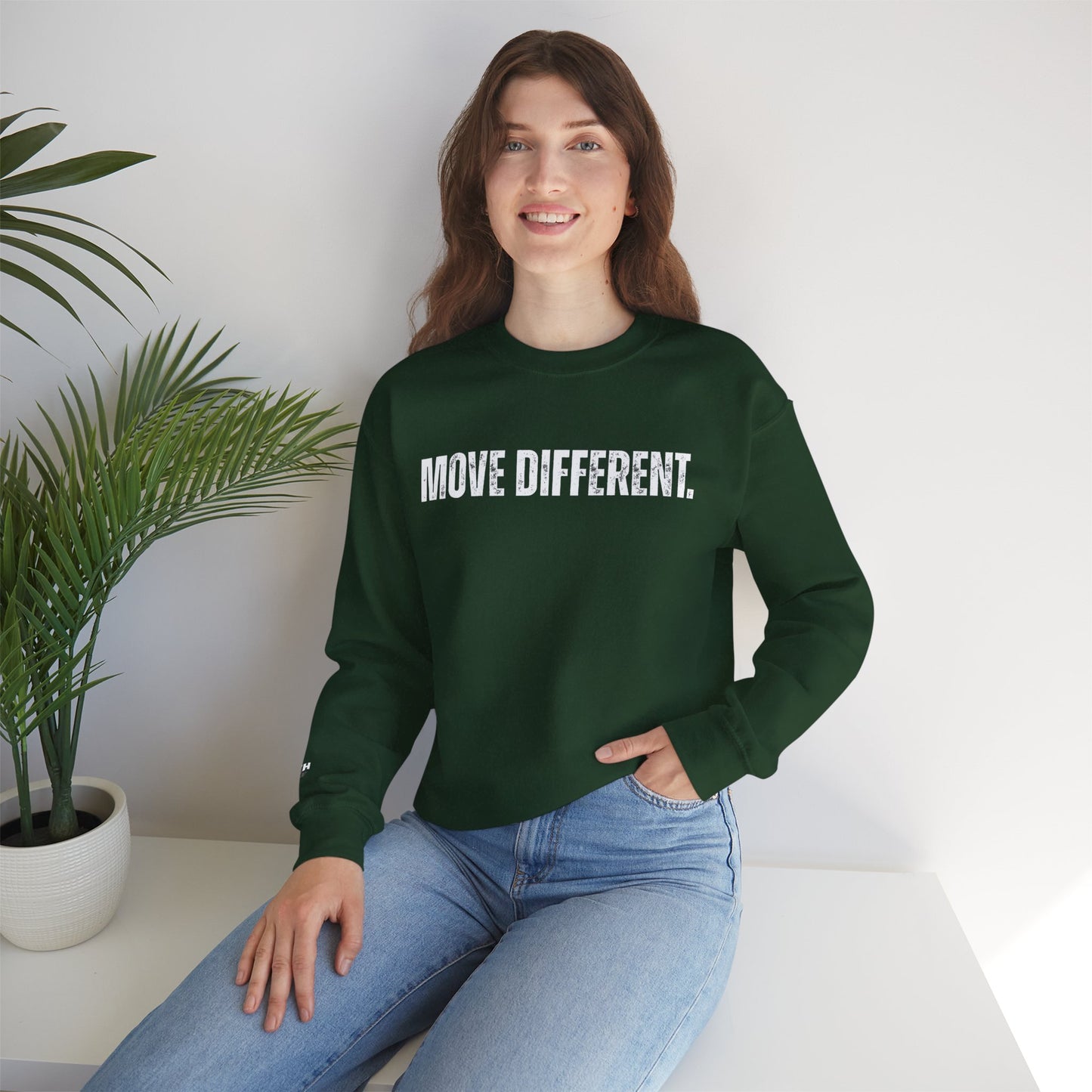 MOVE DIFFERENT. Unisex Crewneck Sweatshirt | Faith Styles®