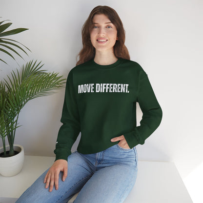 MOVE DIFFERENT. Unisex Crewneck Sweatshirt | Faith Styles®