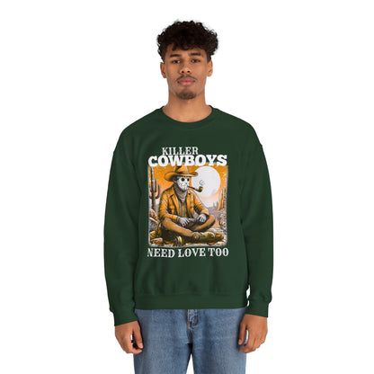 Killer Cowboys Graphic Sweatshirt, Cozy Unisex Pullover, Great for Cowboy Fans