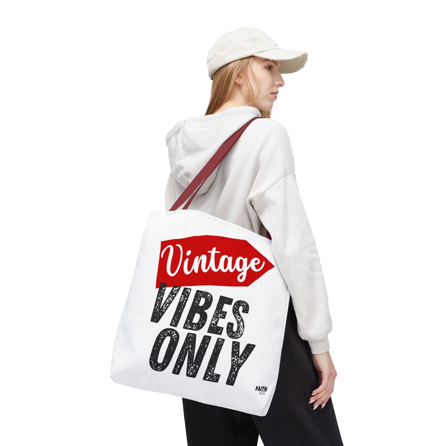 FaithStyles Vintage Vibes Only Tote Bag