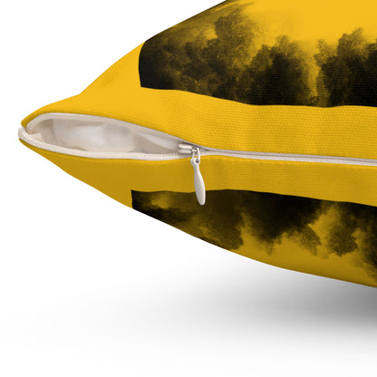 "GARTEFUL YET PETTY" Spun Polyester Square Pillow
