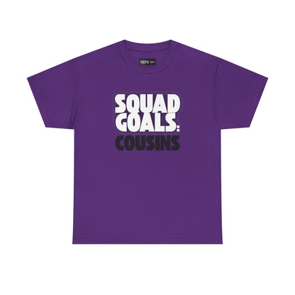 Cousins Squad Goals T-Shirt, Family Reunion Shirt, Unisex Graphic Tee, Cousin Gift, Summer BBQ Style, Matching Family Apparel