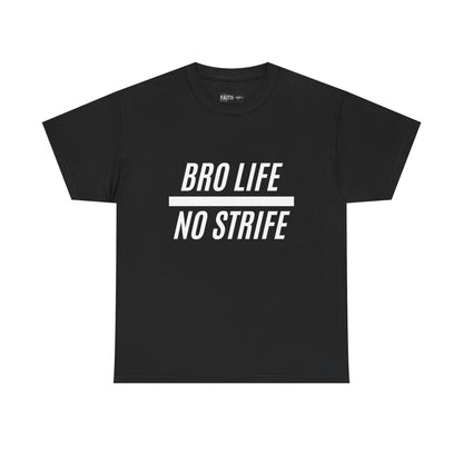 Bro Life Unisex Heavy Cotton Tee, Casual Graphic T-Shirt, Funny Gift for Friends, Everyday Wear, Brotherhood Apparel, Birthday Gift