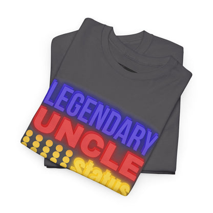 Legendary Uncle Heavy Cotton Tee, Gift for Uncle, Family Reunion Shirt, Fun Uncle T-Shirt, Birthday Gift for Him, Casual Wear
