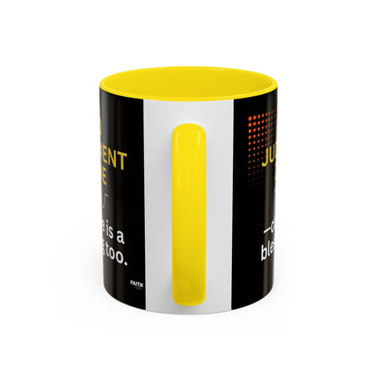 FaithStyles No Judgment Zone Coffee Mug, Funny Gift for Coffee Lovers, Unique Java Cup, Perfect for Birthdays, Inspirational Drinkware