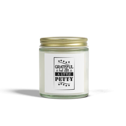 "GRATEFUL..." Scented Candles, Coconut Apricot Wax (4oz, 9oz)