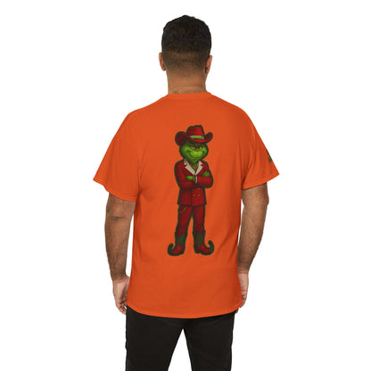 Grinch Inspired in Red Suit Tee — "Nah, I’m Money" Christmas Graphic T-Shirt