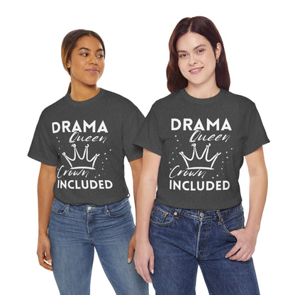 Drama Queen Cotton Tee - Empowering T-Shirt, Gift for Her, Casual Wear, Birthday Celebration, Statement Top