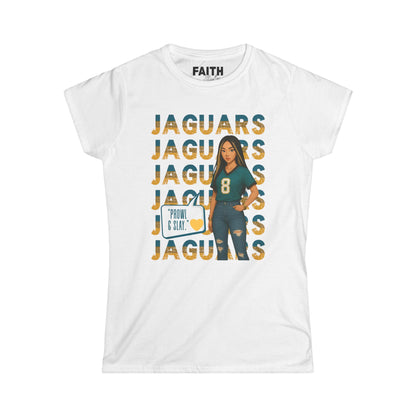 Jaguars Women's Softstyle Tee - Perfect for Game Day, Football Fans, Casual Wear, Gifts, Sports Apparel