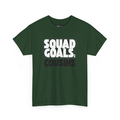 Cousins Squad Goals T-Shirt, Family Reunion Shirt, Unisex Graphic Tee, Cousin Gift, Summer BBQ Style, Matching Family Apparel