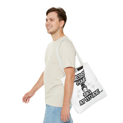 FaithStyles Tote Bag — "Messy Hair Big Attitude" Graphic Tote for Stylish Women